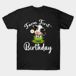 Holy cow l'm one birthday girl T-Shirt